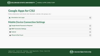 
                            7. Google Apps for CSU - Mobile Apps Directory - Colorado ...