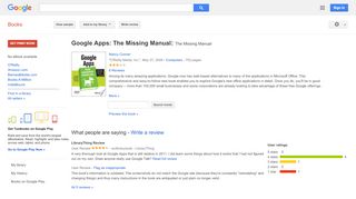 
                            7. Google Apps: The Missing Manual: The Missing Manual - Google Books Result