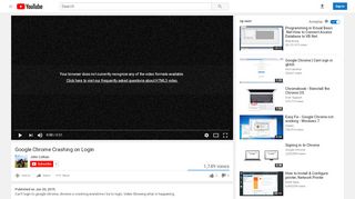 
                            5. Google Chrome Crashing on Login - YouTube