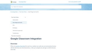 
                            9. Google Classroom Integration - help.peardeck.com