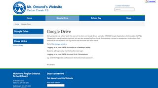 
                            7. Google Drive ( Mr. Omand's Website) - WRDSB teachers