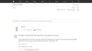 
                            5. Google is blocking Mail app from my gmail… - …