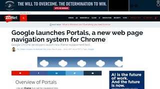 
                            6. Google launches Portals, a new web page navigation system for ...