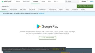 
                            1. Google Play | Android Developers