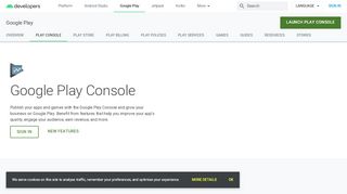 
                            1. Google Play Console | Android Developers