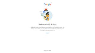 
                            10. Google - Welcome to My Activity