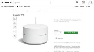 
                            2. Google Wifi - Kohl's