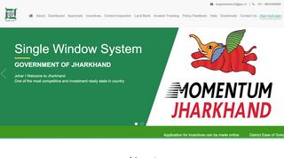 
                            8. Government of Jharkhand: Single Window Clearance System