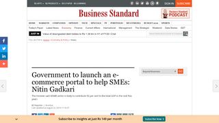 
                            8. Government to launch an e-commerce portal to help SMEs ...