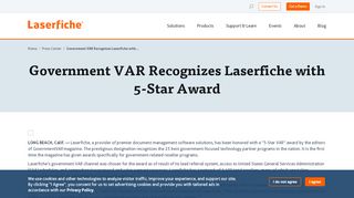 
                            9. Government VAR Recognizes Laserfiche with 5-Star Award