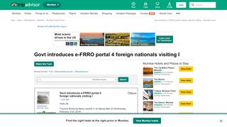 
                            6. Govt introduces e-FRRO portal 4 foreign nationals visiting I ...