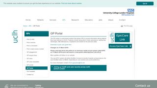 
                            7. GP Portal - UCLH