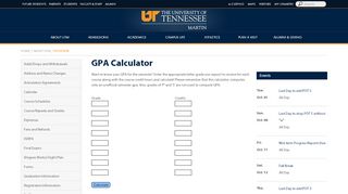
                            2. GPA Calculator | Office of Academic Records