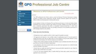 
                            5. GPG Professional Job Centre