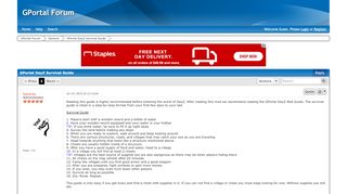 
                            7. GPortal DayZ Survival Guide | GPortal Forum