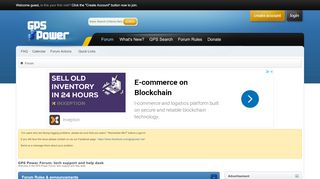 
                            9. GPS Power Forum: tech support and help desk