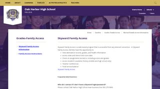 
                            6. Grades-Family Access - Oak Harbor Public Schools