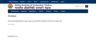 
                            5. Grades | Indian Institute of Technology Madras