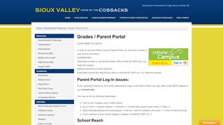 
                            9. Grades / Parent Portal - Sioux Valley School District