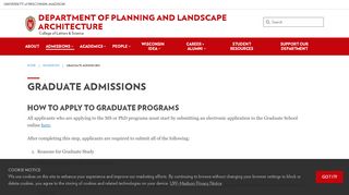 
                            4. Graduate Admissions – Department of Planning and Landscape ...