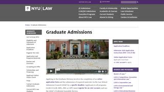 
                            1. Graduate Admissions | NYU School of Law