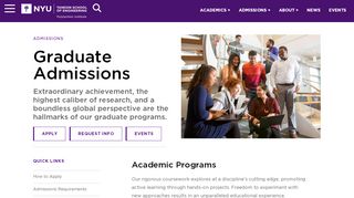 
                            1. Graduate Admissions | NYU Tandon School of Engineering
