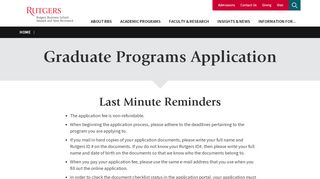 
                            5. Graduate Programs Application | Rutgers Business School
