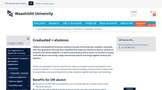 
                            9. Graduated = alumnus - Maastricht University