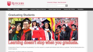 
                            2. Graduating Students - University College - New Brunswick - Rutgers ...