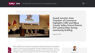 
                            3. Grand Junction Area Chamber of Commerce highlights CMU and ...