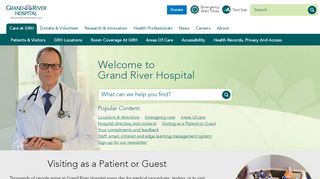 
                            1. Grand River Hospital - Kitchener Waterloo, Ontario