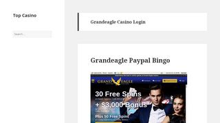 
                            6. Grandeagle Casino Login