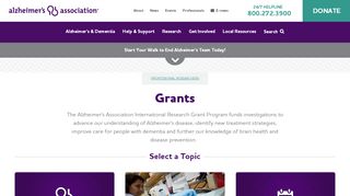 
                            2. Grants | Alzheimer's Association