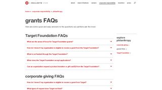 
                            5. grants FAQs - Target Corporate
