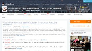 
                            6. Graphic Era Hill University Dehradun Campus (GEHU) Result 2019 ...