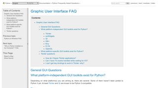 
                            9. Graphic User Interface FAQ — Python 3.7.4 documentation
