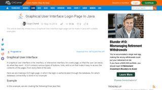 
                            5. Graphical User Interface Login Page In Java