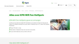 
                            3. Gratis WiFi met Fon HotSpots (voor klanten) | KPN