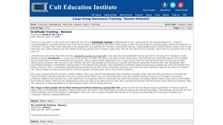 
                            8. Gratitude Training - Beware - Cult Education Forum