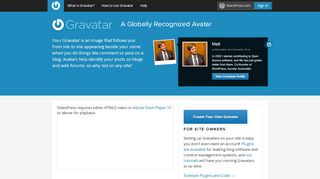 
                            6. Gravatar - Globally Recognized Avatars