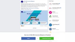 
                            3. Great News! MyAXA customer portal is now... - AXA Affin Insurance ...