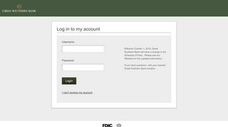 
                            2. Great Southern Bank | Login