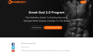 
                            9. Greek God 2.0 Program | Kinobody Fitness