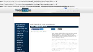 
                            8. Green Dot Premier Account - PrepaidCardsDB.com
