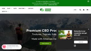 
                            5. Green Papas Premium CBD Shop: Oils, Tinctures, Topicals