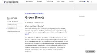 
                            4. Green Shoots Definition - Investopedia