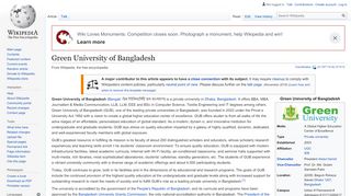 
                            8. Green University of Bangladesh - Wikipedia