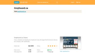 
                            8. Greyhound.ca: Greyhound.ca | Home - Easy Counter