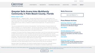 
                            8. Greystar Sells Avana Isles Multifamily Community in Palm Beach ...