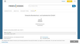 
                            5. Griesche Brandschutz- und Isoliertechnik GmbH ... - FirmenWissen